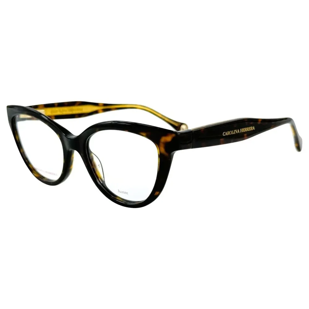 Carolina Herrera CH0017 Womens Plastic Eyeglass Frame 086 Havana 52-18